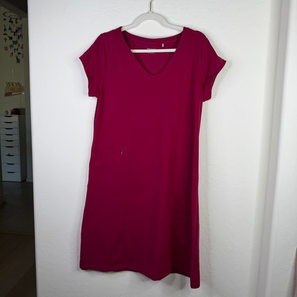 Toad & Co Womens Aquaculture A Line Dress Outdoors Hiking Athleisure Size Large - Picture 2 of 12